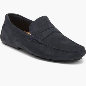 Nordstrom Blue Slip-Ons with Moccasin Style and Penny Strap